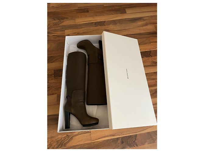 Balenciaga Lederstiefel Braun - Ansicht 3