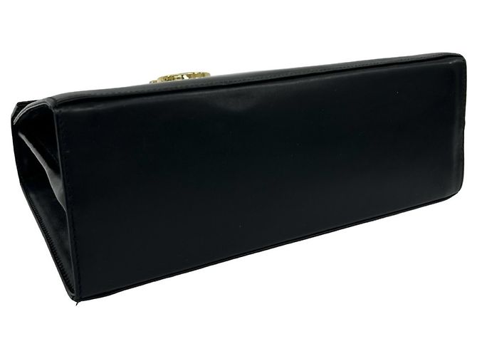 Salvatore Ferragamo Lederhandtasche mit Gancini-Hardware Schwarz - Ansicht 7