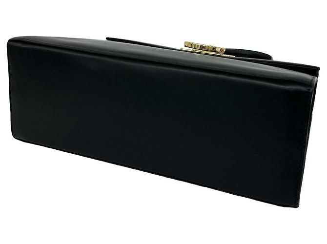 Salvatore Ferragamo Lederhandtasche mit Gancini-Hardware Schwarz - Ansicht 8
