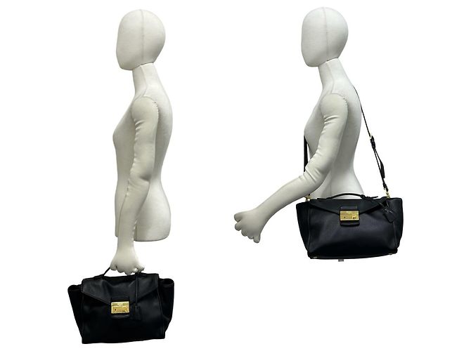 Prada Black Leather 2-Way Shoulder Bag - view 2