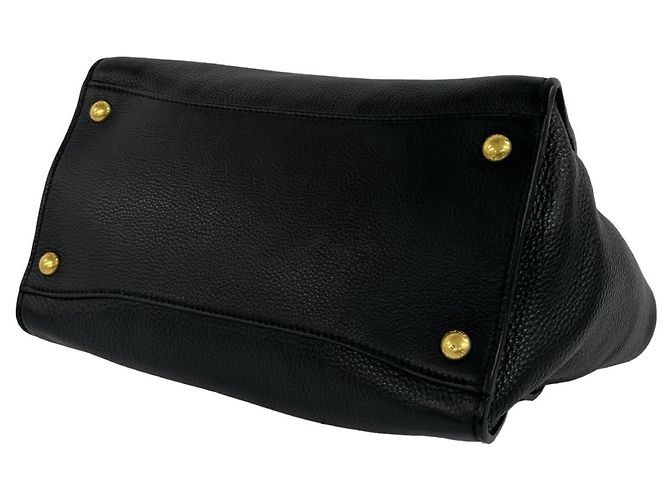 Prada Black Leather 2-Way Shoulder Bag - view 8