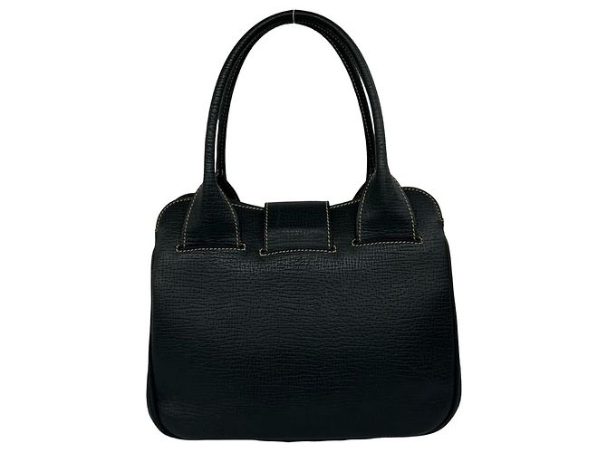 Borsa in pelle Loewe Vintage con logo Barcelona inciso Blu navy - vista 3