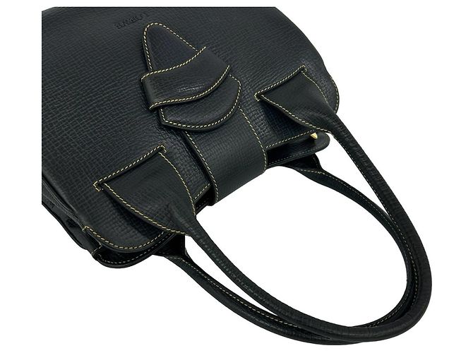 Borsa in pelle Loewe Vintage con logo Barcelona inciso Blu navy - vista 4