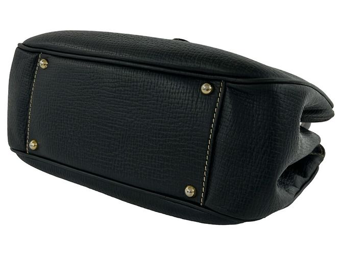 Borsa in pelle Loewe Vintage con logo Barcelona inciso Blu navy - vista 8
