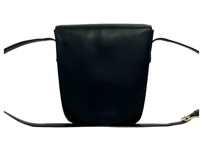 Céline Bolsa de Ombro Celine Vintage em couro de bezerro preto - vista 3