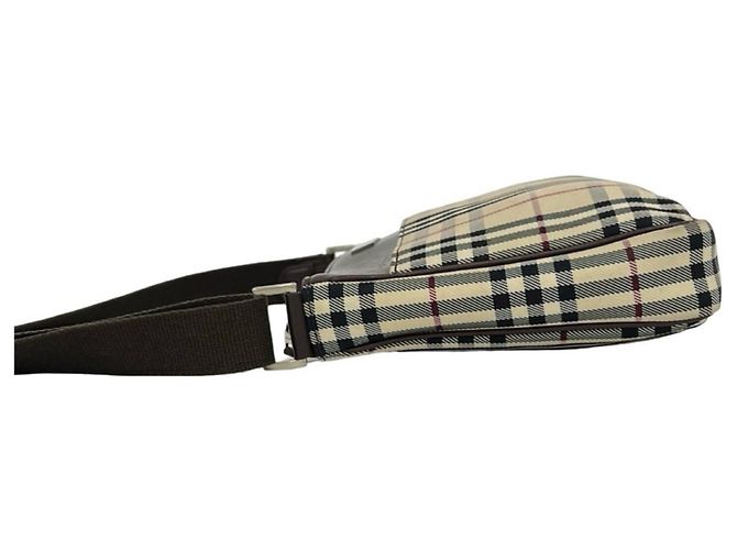 Bolsa de Ombro Burberry Nova Check Marrom Bege - vista 5
