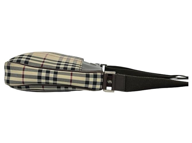 Bolsa de Ombro Burberry Nova Check Marrom Bege - vista 6