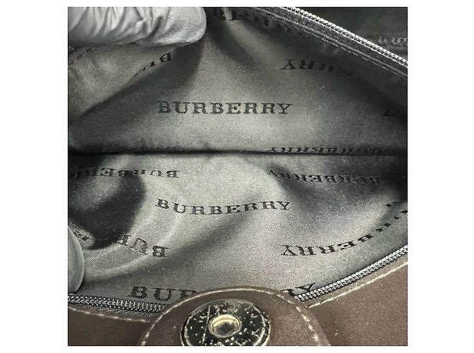 Burberry Nova Check Handtasche aus Canvas und Leder Braun Beige - Ansicht 10