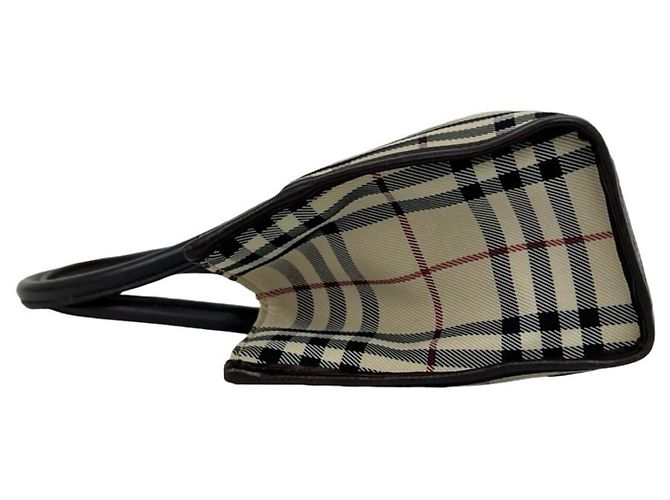 Burberry Nova Check Handtasche aus Canvas und Leder Braun Beige - Ansicht 5