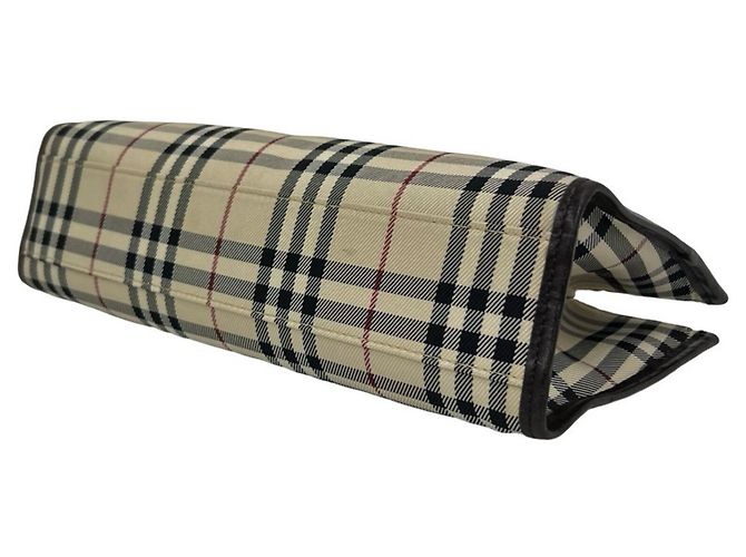 Burberry Nova Check Handtasche aus Canvas und Leder Braun Beige - Ansicht 8