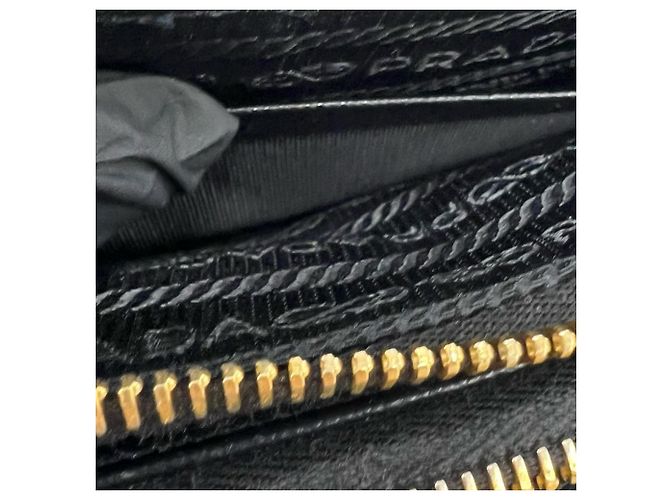 Mini borsa a tracolla Prada in pelle Saffiano Nero - vista 10