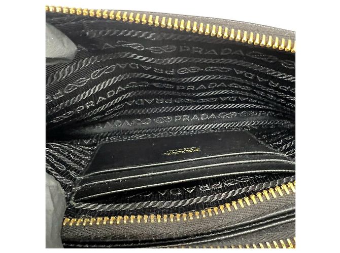 Mini borsa a tracolla Prada in pelle Saffiano Nero - vista 9
