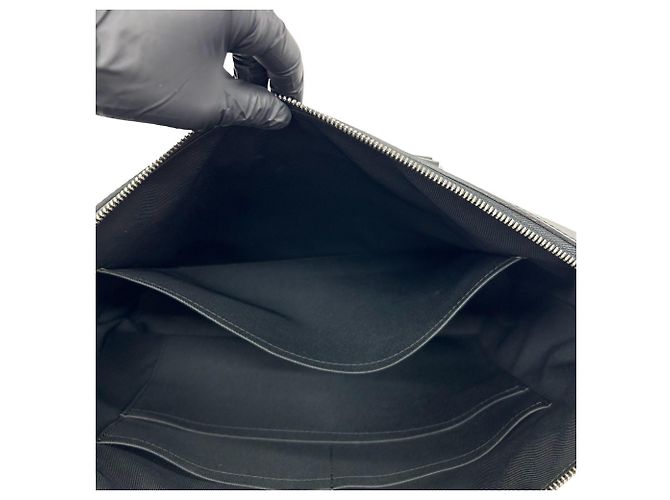 Louis Vuitton Explorer Monogram Eclipse Leather Shoulder Bag Black - view 10