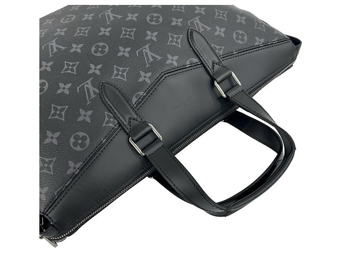 Louis Vuitton Explorer Monogram Eclipse Leather Shoulder Bag Black - view 4