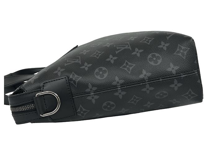 Louis Vuitton Explorer Monogram Eclipse Leather Shoulder Bag Black - view 5