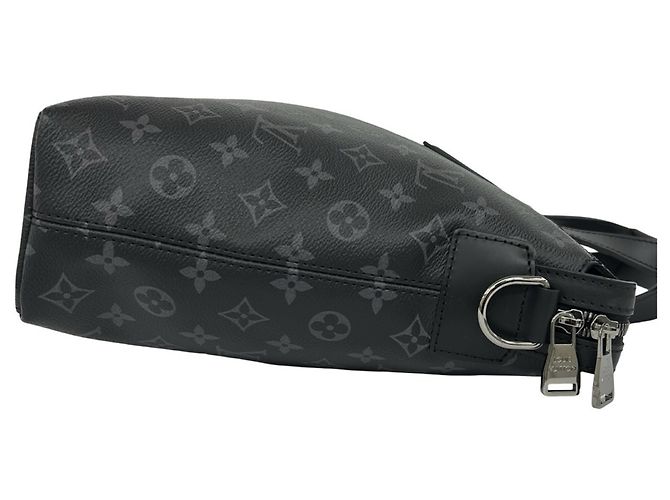 Louis Vuitton Explorer Monogram Eclipse Leather Shoulder Bag Black - view 6