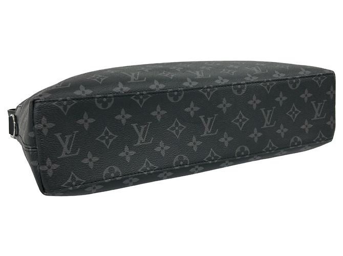 Louis Vuitton Explorer Monogram Eclipse Leather Shoulder Bag Black - view 7
