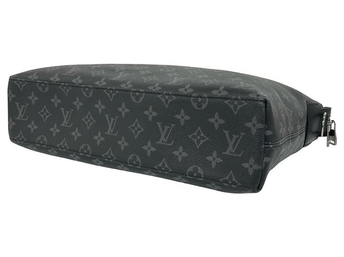 Louis Vuitton Explorer Monogram Eclipse Leather Shoulder Bag Black - view 8