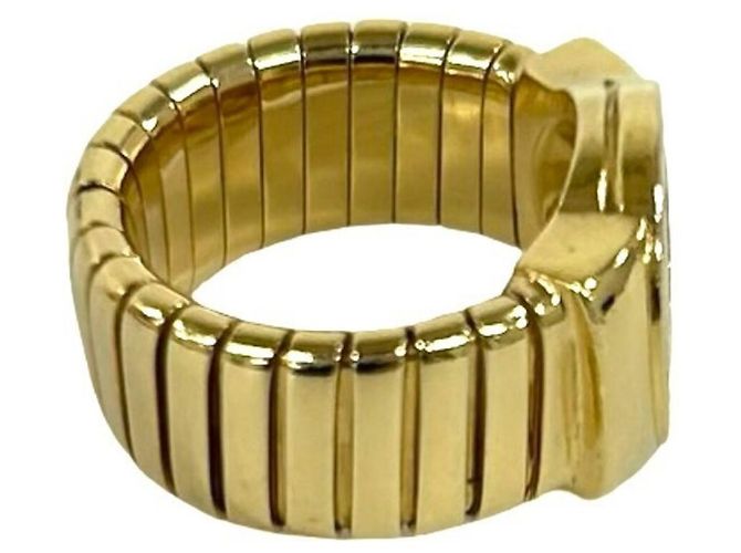 Bulgari Anillo Tubogas Bvlgari Negro Dorado - vista 6