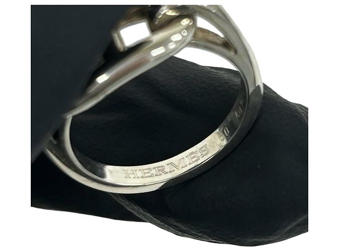 Ring Hermès HERMES Bague Anneau Chaine d'Ancre Silver Argenté - vue 3