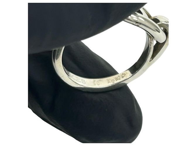 Ring Hermès HERMES Bague Anneau Chaine d'Ancre Silver Argenté - vue 4