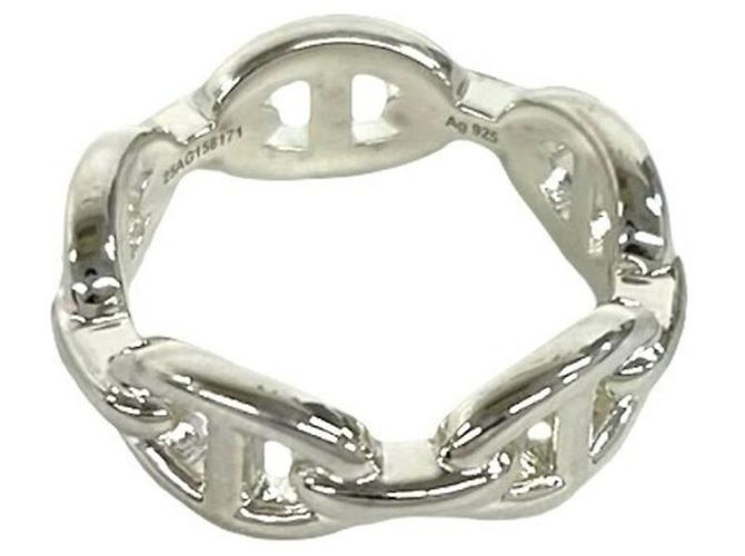 Ring Hermès Anel Faixa Hermes Enchainée PM Prata - vista 5