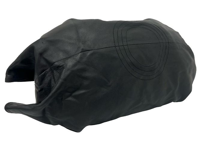 Borsa Tote in pelle Loewe Nappa Aire Anagram Logo Nero - vista 7