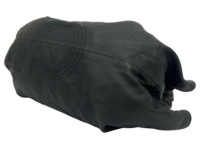 Borsa Tote in pelle Loewe Nappa Aire Anagram Logo Nero - vista 8
