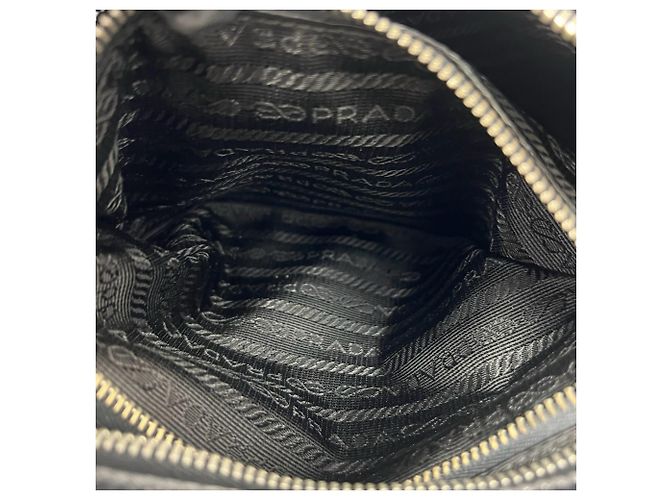Tote Prada Schultertasche aus Tessuto Pocono Nylon Schwarz - Ansicht 10