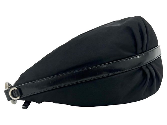 Tote Prada Schultertasche aus Tessuto Pocono Nylon Schwarz - Ansicht 5