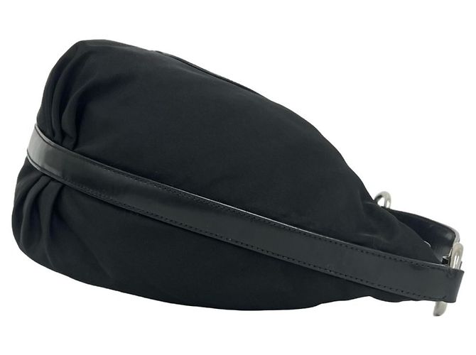 Tote Prada Schultertasche aus Tessuto Pocono Nylon Schwarz - Ansicht 6
