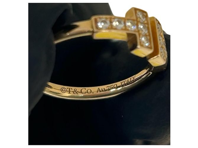 Autre Marque Tiffany & Co. Ehering aus 18K Roségold mit Diamanten Golden - Ansicht 3