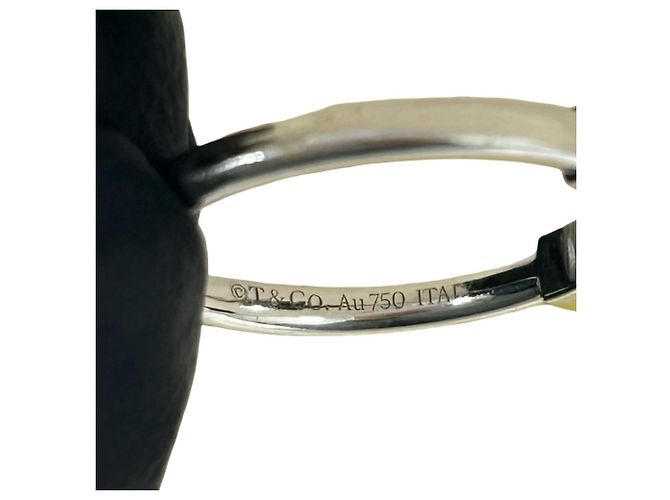 Autre Marque Anello fede Tiffany & Co. in oro bianco 18K Blu D'oro - vista 3