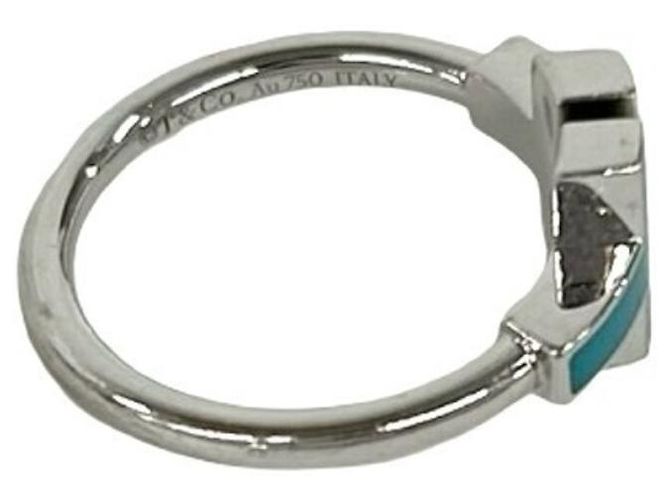 Autre Marque Anello fede Tiffany & Co. in oro bianco 18K Blu D'oro - vista 5