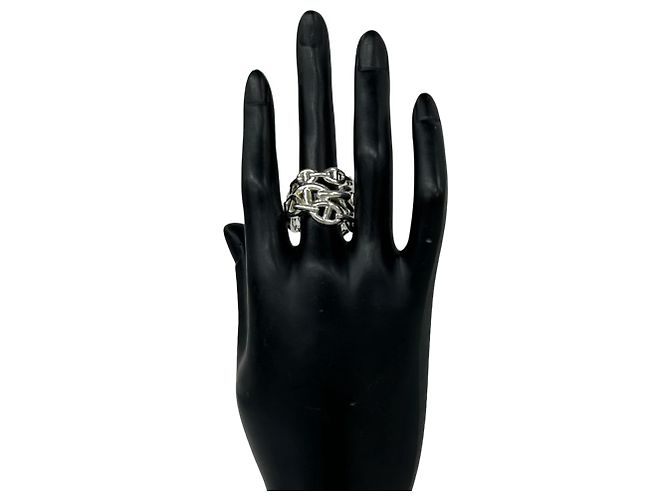 Hermès Hermes Enchainée GM Bandring Silber - Ansicht 2