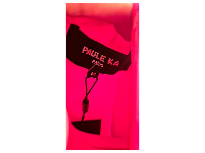 Paule Ka 'Geranium' rotes Kleid aus Triacetat und Polyester - Ansicht 5