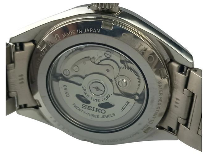 Orologio analogico da uomo SEIKO Presage Black Silver Titanium - vista 10