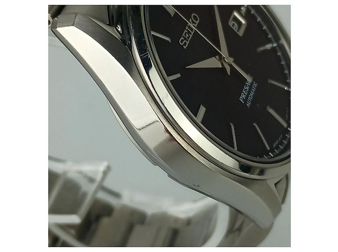 Orologio analogico da uomo SEIKO Presage Black Silver Titanium - vista 5