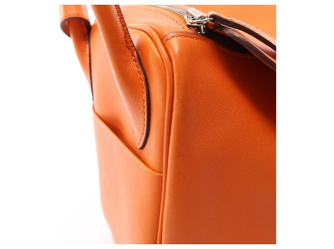 Hermès Bolso de hombro Hermes Lindy 30 Naranja - vista 11