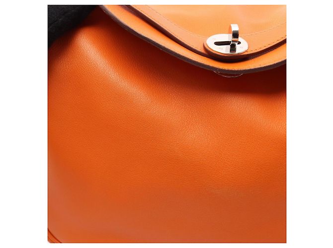 Hermès Bolso de hombro Hermes Lindy 30 Naranja - vista 12