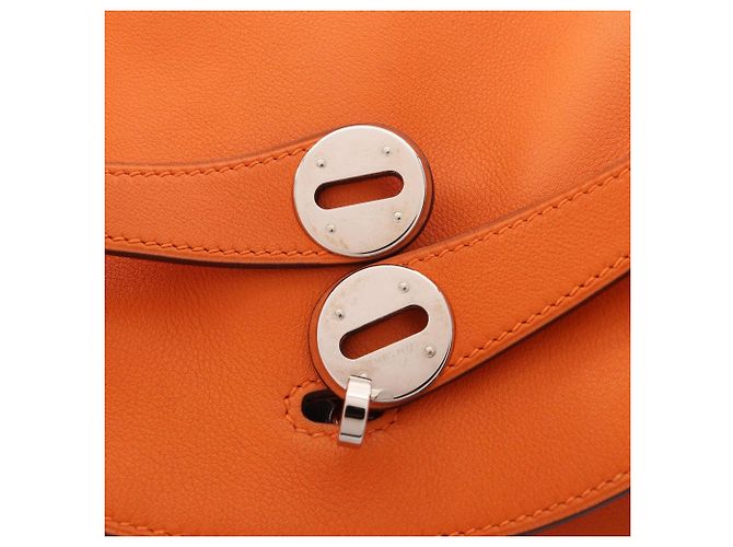 Hermès Bolso de hombro Hermes Lindy 30 Naranja - vista 13