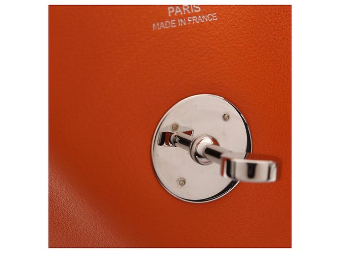 Hermès Bolso de hombro Hermes Lindy 30 Naranja - vista 18