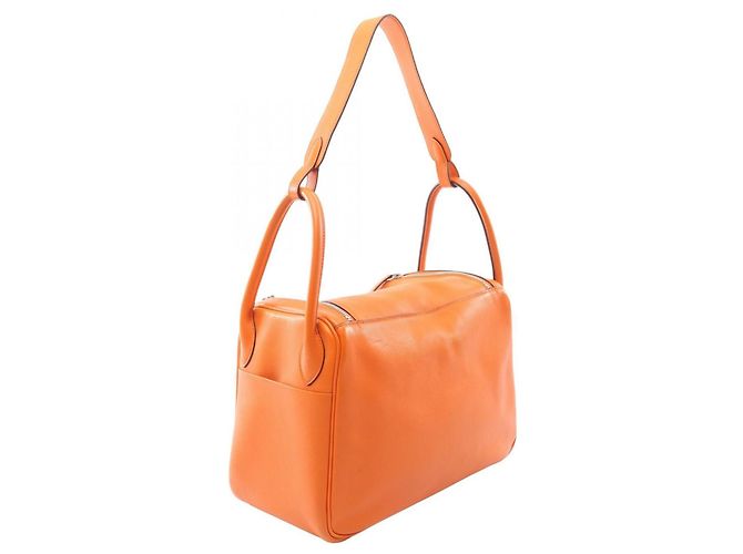 Hermès Bolso de hombro Hermes Lindy 30 Naranja - vista 2