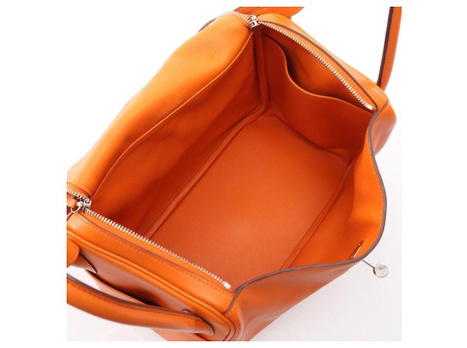 Hermès Bolso de hombro Hermes Lindy 30 Naranja - vista 3