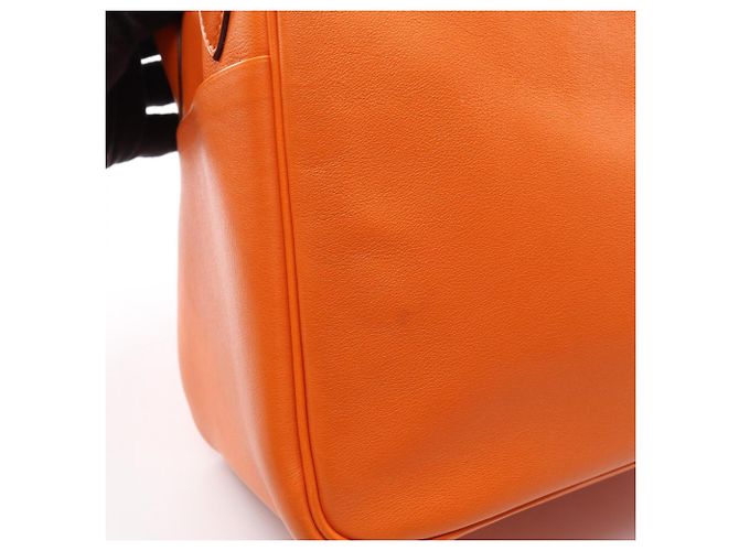 Hermès Bolso de hombro Hermes Lindy 30 Naranja - vista 7