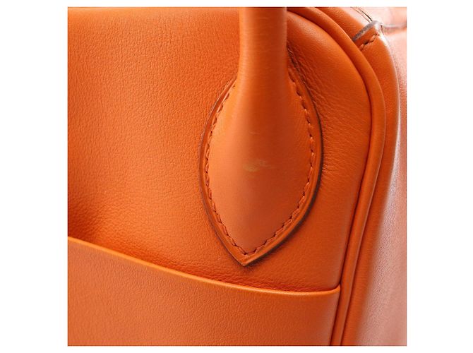 Hermès Bolso de hombro Hermes Lindy 30 Naranja - vista 8