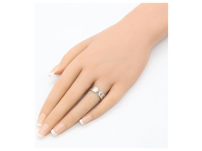 Anello Cartier C2 Diamanti in Oro Bianco 18K Argento - vista 8
