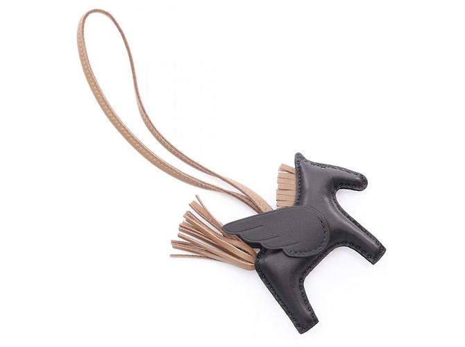 Hermès Hermes Rodeo Pegasus PM Charm Accessoire Braun Schwarz Taupe - Ansicht 2