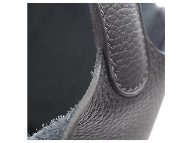 Hermès Sac à main Hermes Picotin Lock PM Caban Bleu Marine - vue 7
