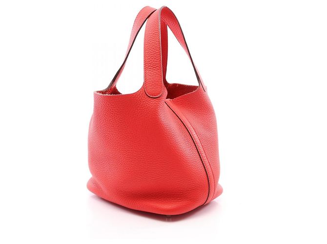 Hermès Hermes Picotin Lock PM Rouge Cou Handtasche Rot - Ansicht 2